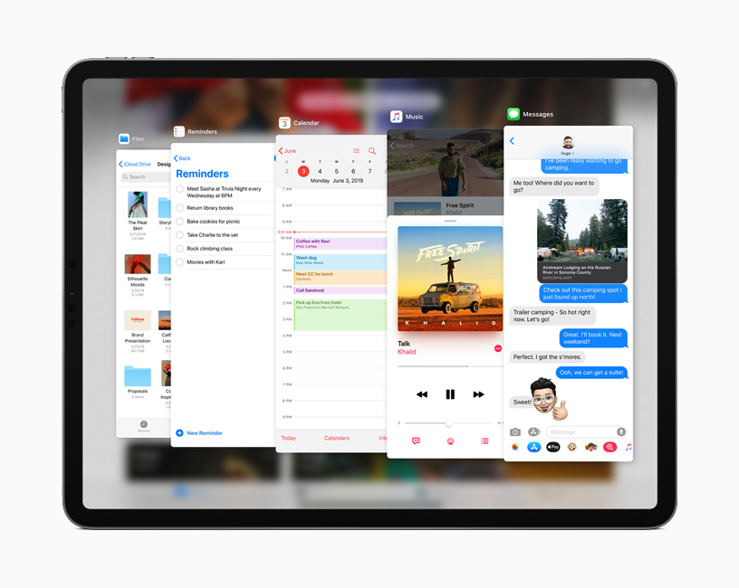 iPad’deki iPadOS’ta yer alan Slide Over ekran?.