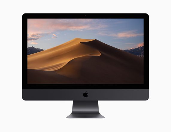 Gün boyunca de?i?en Dinamik Masaüstü’nü g?steren iMac Pro.