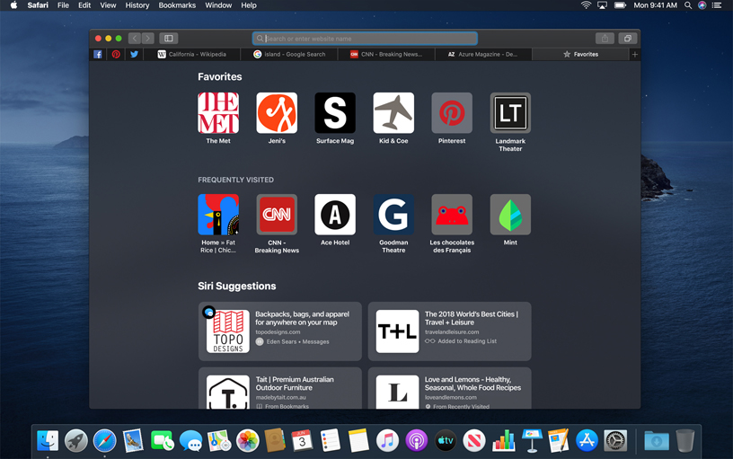 ???? ???????? ?? Safari ??? macOS Catalina.