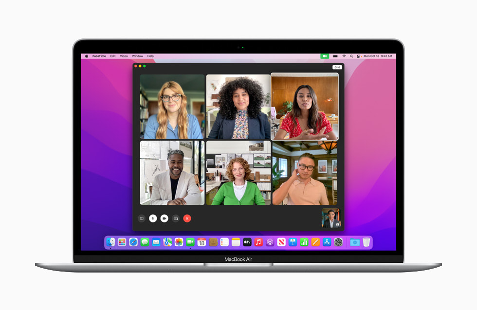 ???? macOS?Monterey ?? ?????? FaceTime ???????? ??? ??????? ?????? ??????? ???? ??? MacBook?Pro.