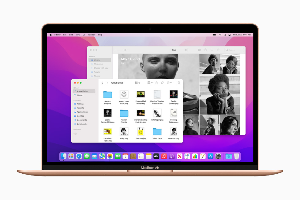 Yeni iCloud+ ?zellikleri MacBook Air’de g?steriliyor.
