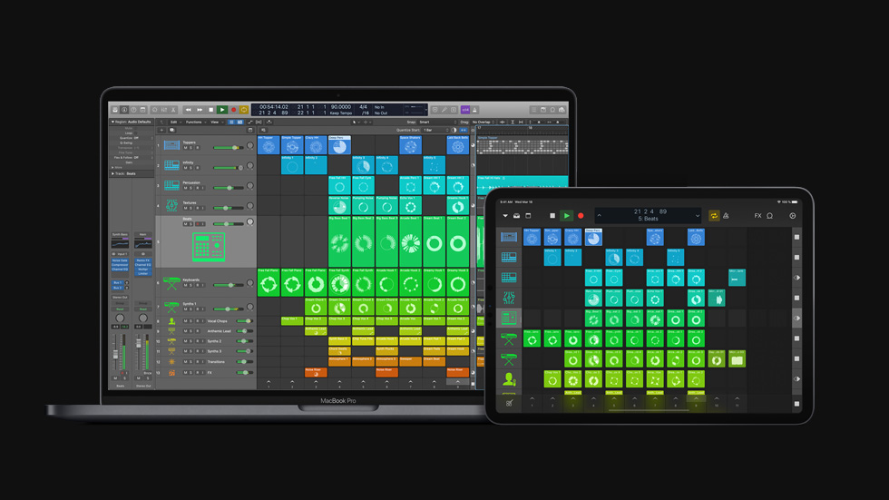 Logic Pro X 10.5 ????? ??? MacBook Pro ?iPad Pro.