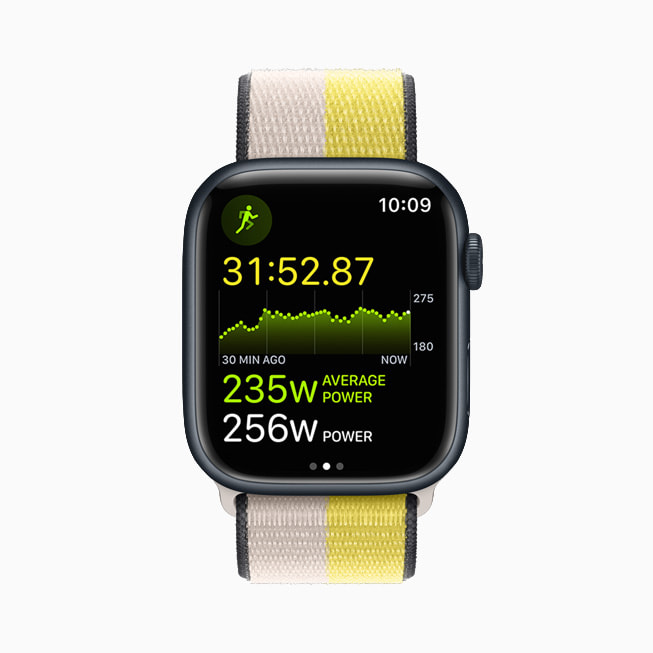 Apple Watch Series 7 gü? antrenman? ?l?ümlerini g?steriyor