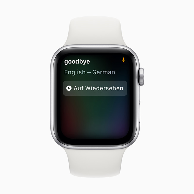 ????? Siri ?????? "??????" ?? ?????????? ??? ????????? ?????? ??? Apple Watch Series 5.