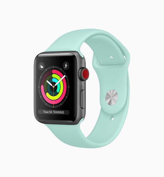 Yeni su ye?ili kordonlu Apple Watch