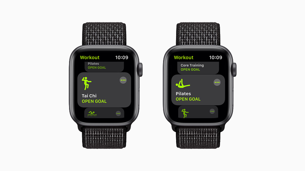 Apple Watch Series 6’da Tai Chi ve Pilates antrenmanlar? g?steriliyor.