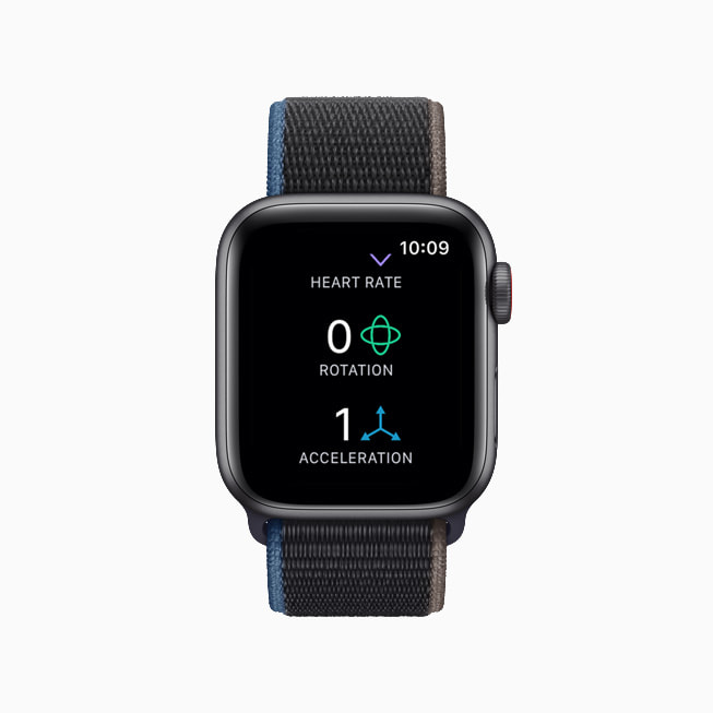 Apple Watch pokazuj?cy aplikacj? NightWare z danymi o t?tnie u?ytkownika.