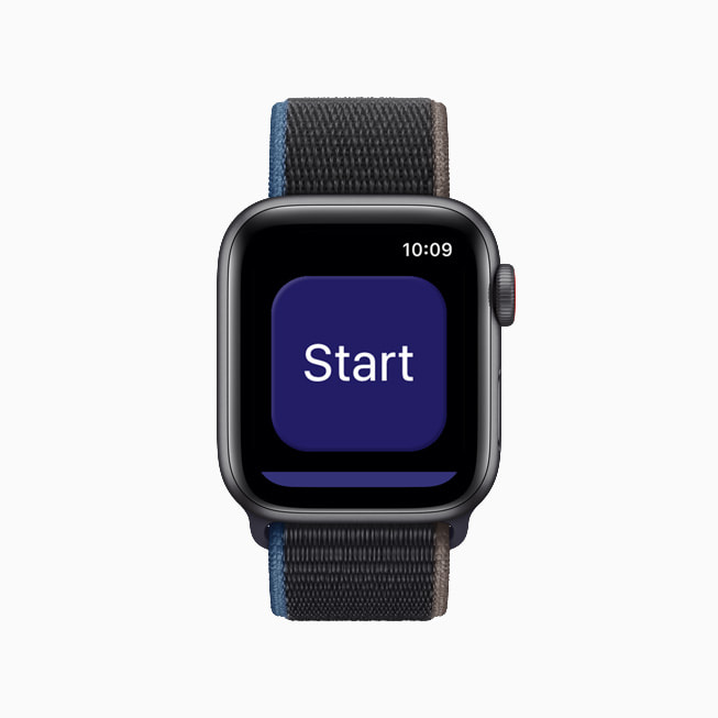 Apple Watch pokazuj?cy aplikacj? NightWare z danymi o t?tnie u?ytkownika.