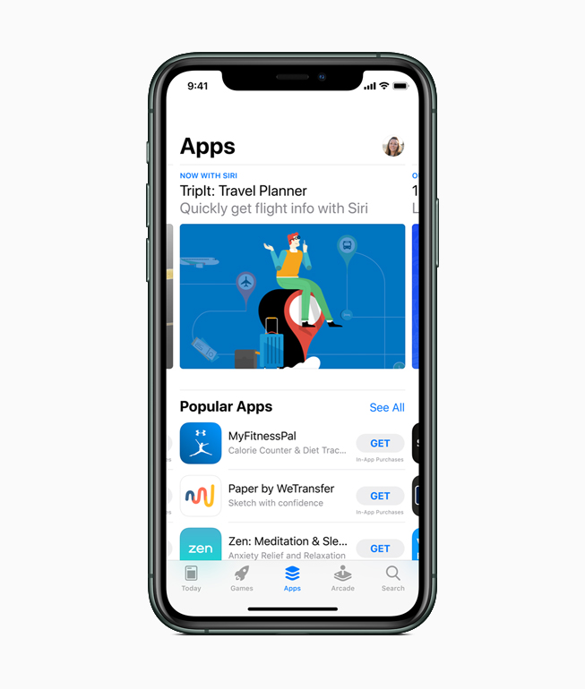 App Store’u g?steren bir iPhone.
