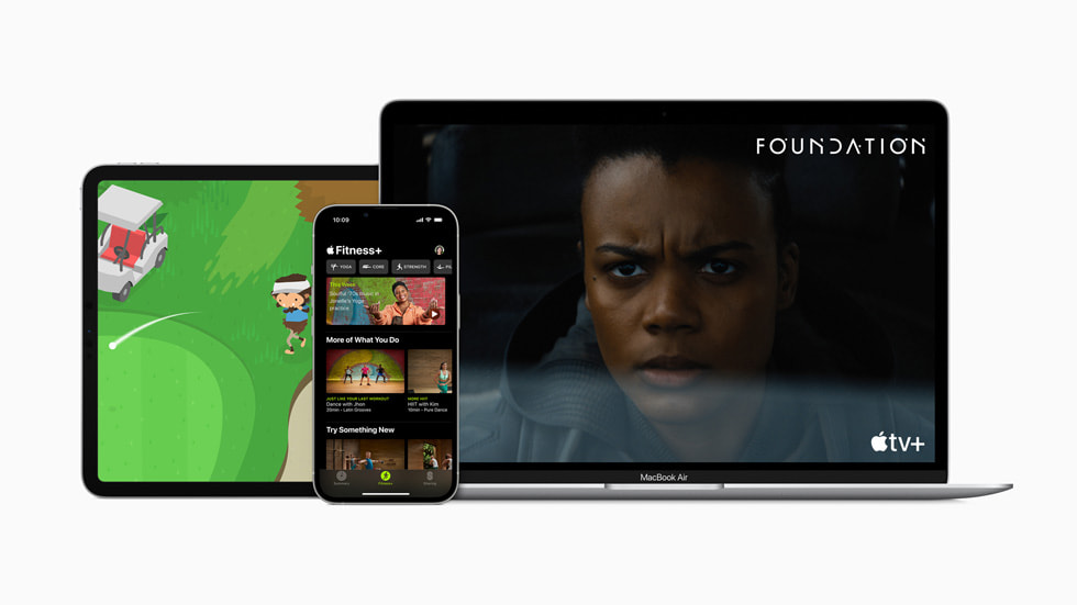 ???? ????? iPad?Pro ???? Apple Arcade? ?iPhone?13?Pro ???? +Fitness? ?MacBook?Air ???? +Apple?TV. 