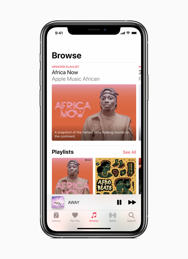 ????? ????? Africa Now ?? Apple Music ?????? ??? iPhone. 