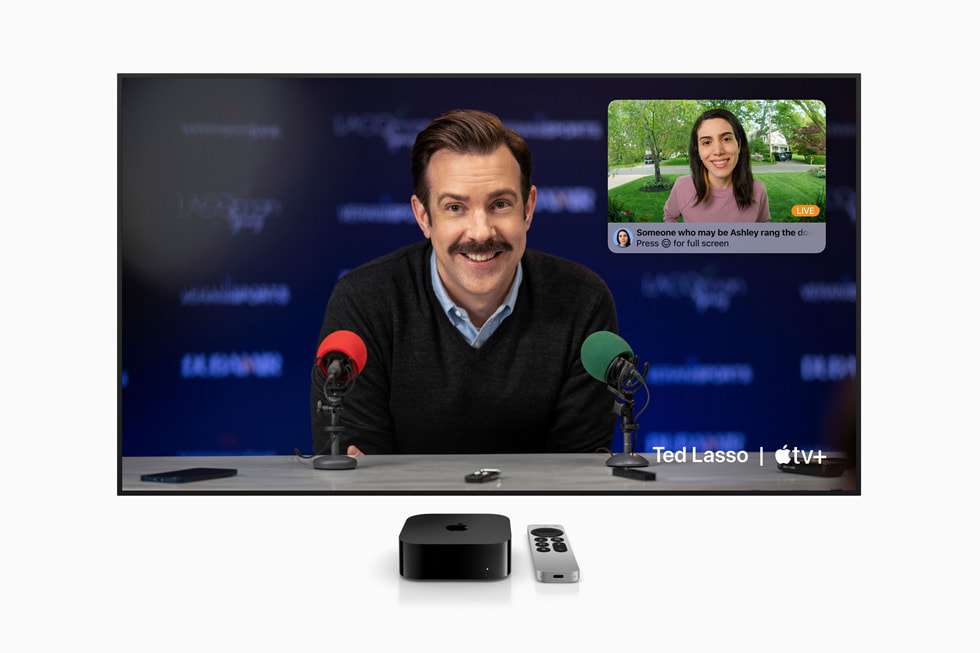 Apple TV 4K ekran?nda Apple Original dizisi “Ted Lasso” g?steriliyor.