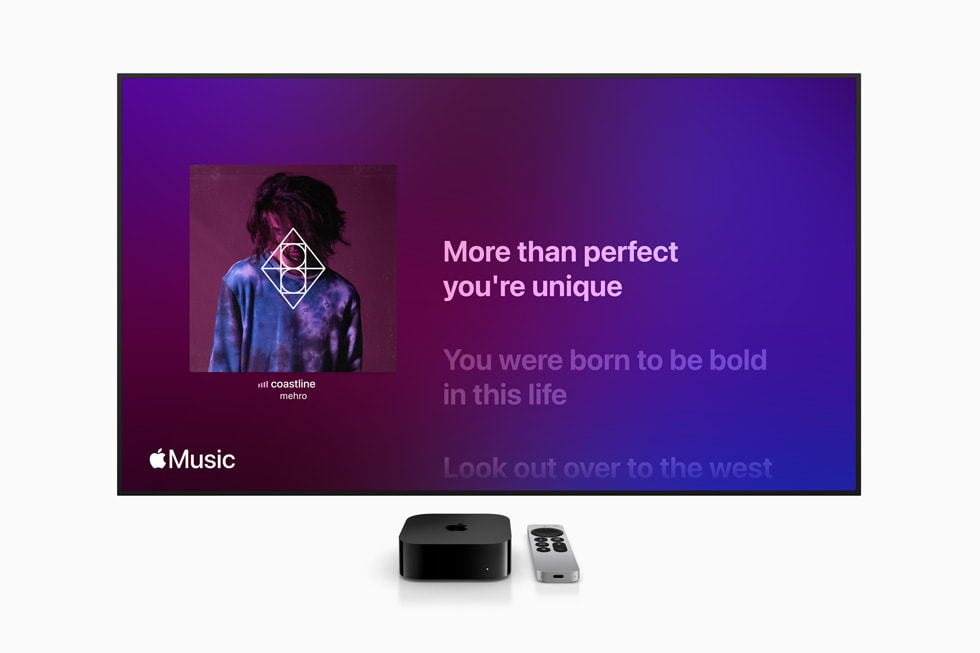 Apple TV 4K’da Apple Music g?steriliyor.