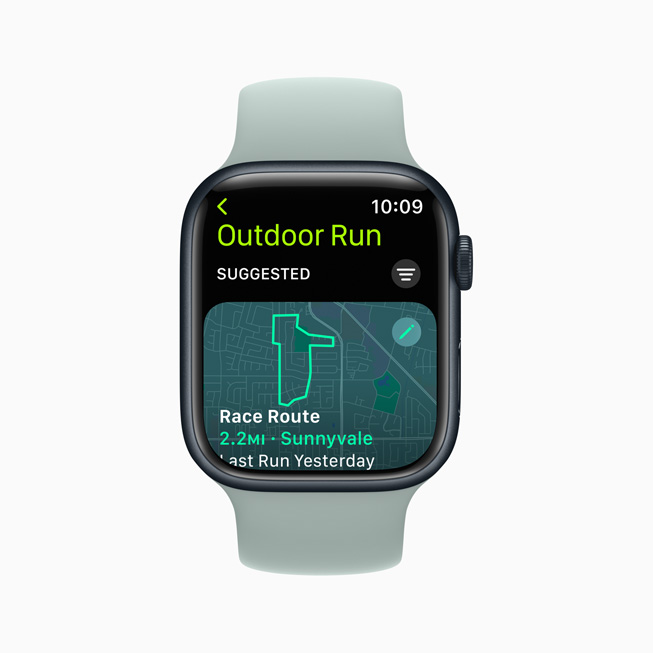 Apple Watch Series 8’de Ko?u (D??) antrenman?nda Race Route g?steriliyor.