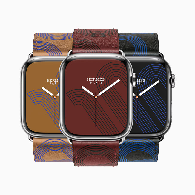 Apple?Watch?Series?7, Hermès?Hermès?Circuit?H stiliyle g?steriliyor.