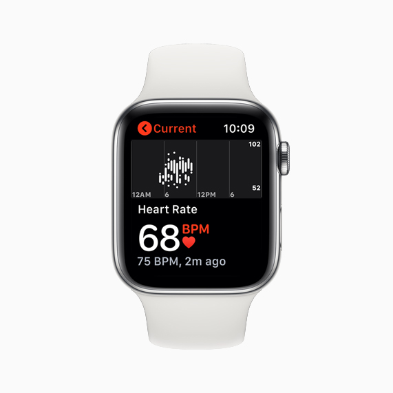 Apple Watch Series 5’te g?sterilen bir kalp at??? h?z? ?l?ümü.
