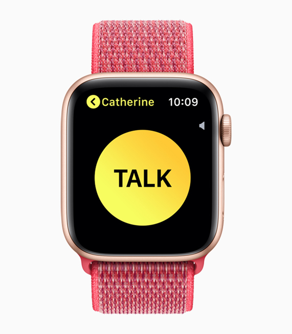 Apple Watch Series 4’te Walkie-Talkie ekran?.  