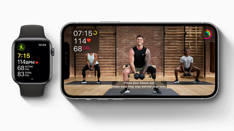 iPhone 12 Pro’da Fitness+ g?steriliyor.