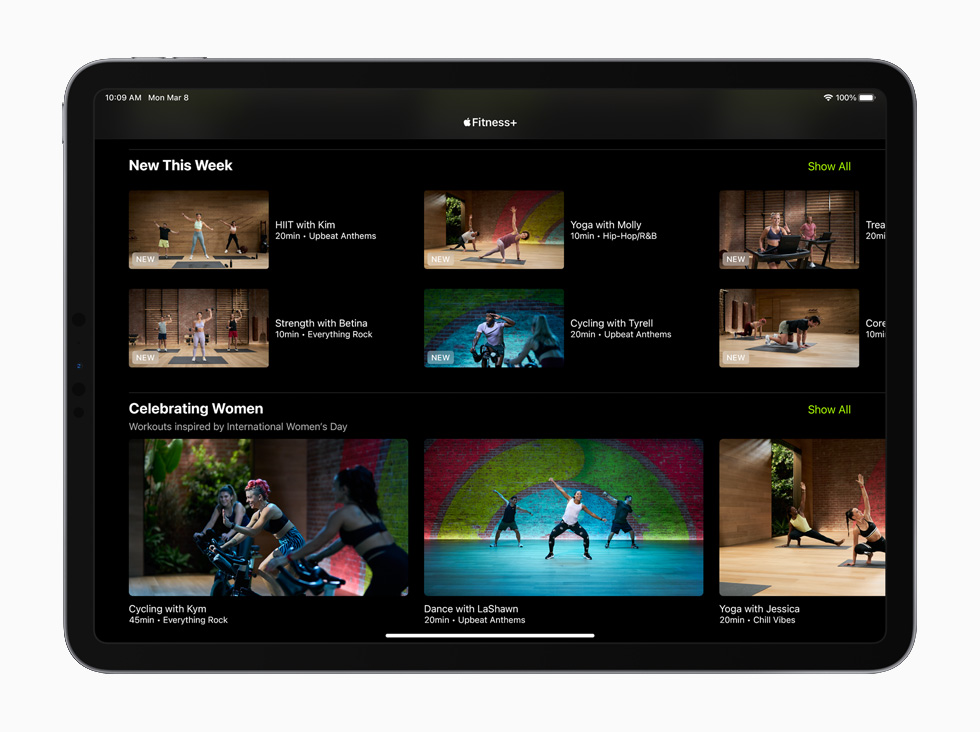 ?????? +Apple Fitness ?????? ??? iPad Pro ???? 11 ???.