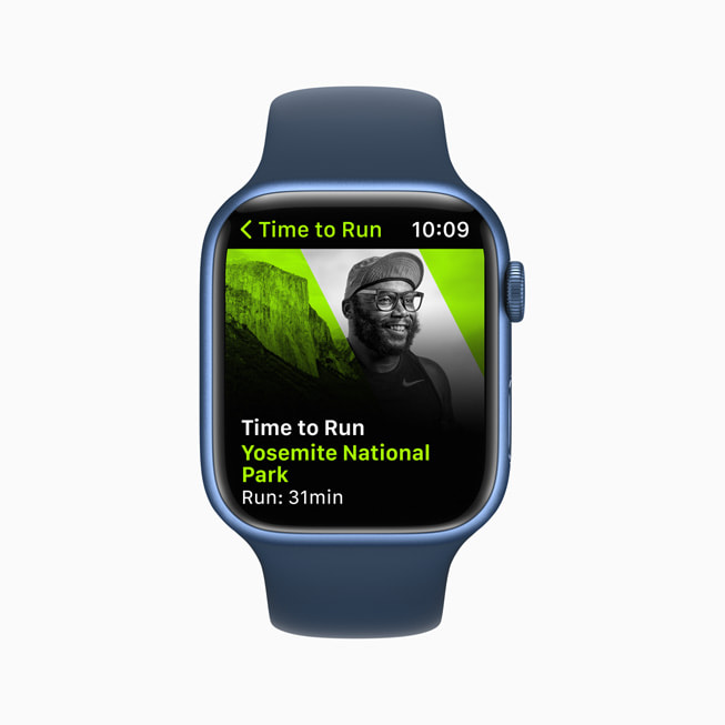Apple Watch’ta Time to Run’?n Yosemite Ulusal Park? b?lümü g?steriliyor.