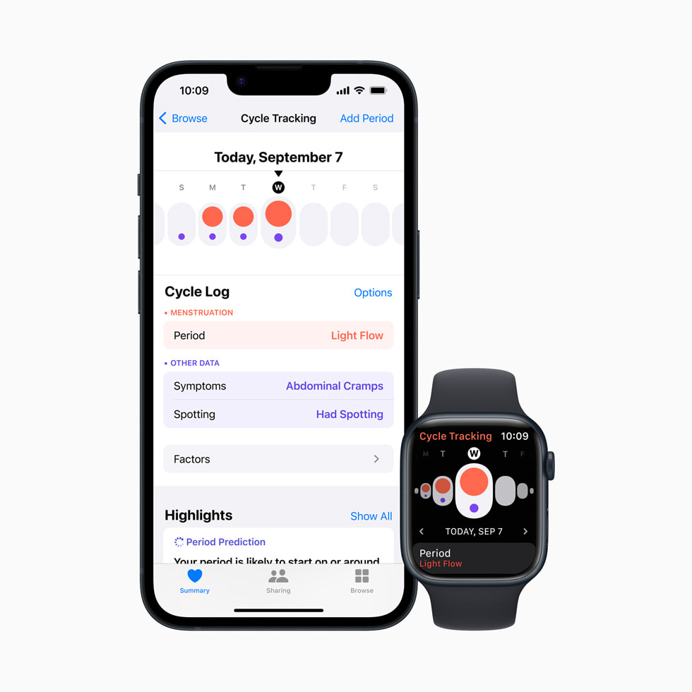iPhone ve Apple?Watch’ta D?ngü ?zleme ?zelli?indeki d?ngü kayd? g?steriliyor. 