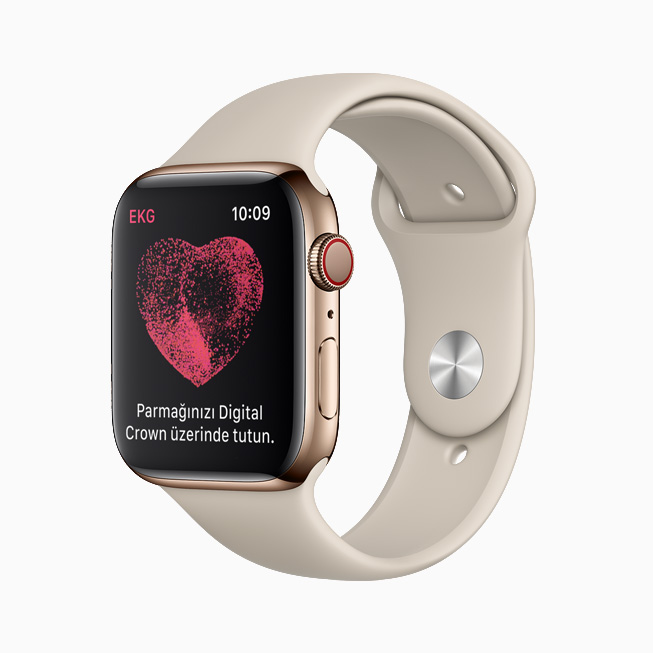 iPhone ve Apple Watch’ta Sinüs Ritmini g?steren EKG uygulamas?.