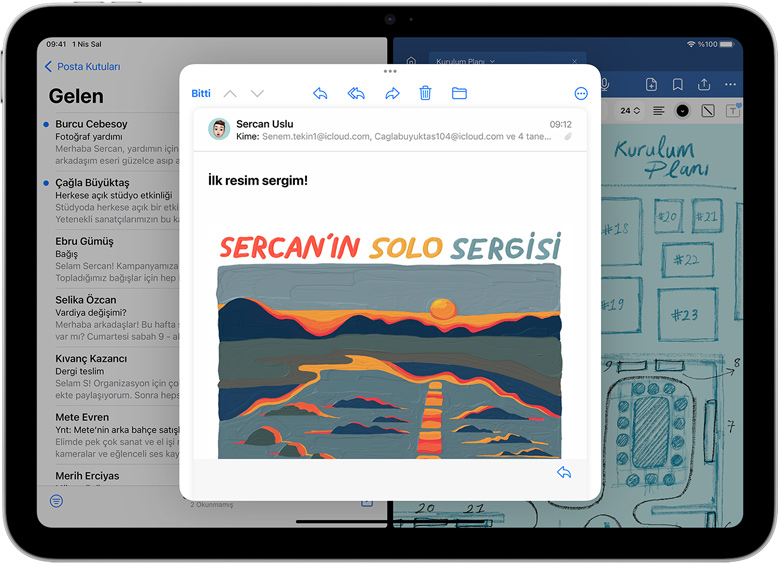 iPad’de yan yana Mail ve GoodNotes uygulamalar?