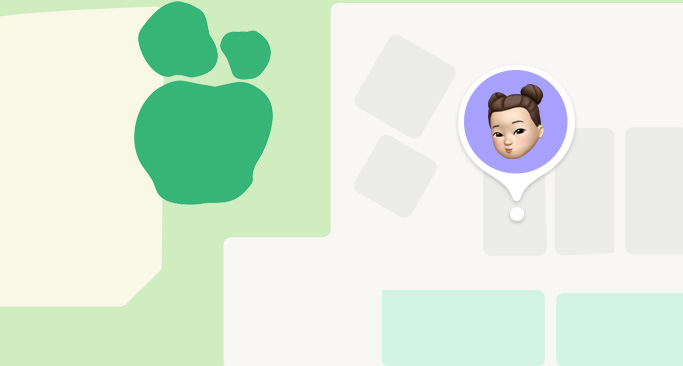 尋找 app 的地圖與通知，確認(rèn)孩子已抵達(dá)學(xué)校
