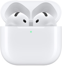 Bild av AirPods 4 sedda framifr?n
