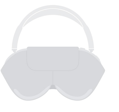 Illustration of AirPods Max Smart Case. The case weighs 134.5 grams.