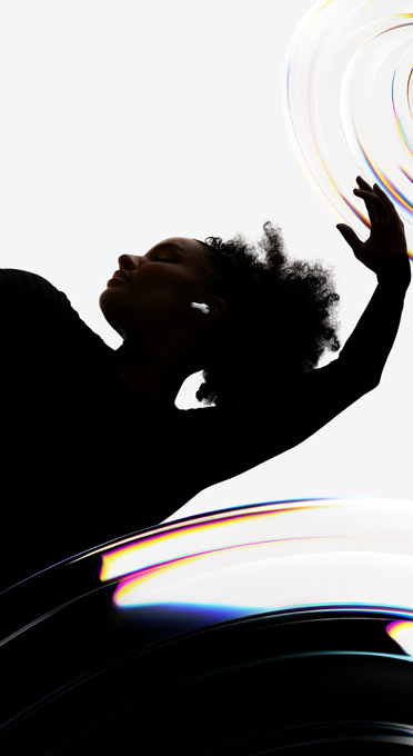 AirPods Pro 3 i ?rat p? en dansare som lyssnar utan att anv?nda h?nderna