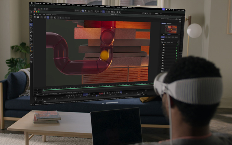 Regarder le film, explorez de toutes nouvelles fa?ons de travailler avec Apple Vision Pro