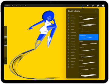 A Procreate?app egy iPad?Airen