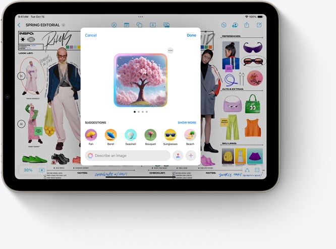 iPad mini ???? Image Playground? ??? ???? ????? ?? Apple Intelligence ??????? ?? ????? ??????? ?????.