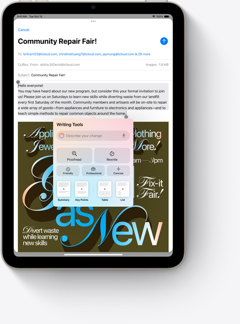 iPad mini ???? ????? ??????? ?? ????? ??????? ??? ???? ????? ??Apple Intelligence.?