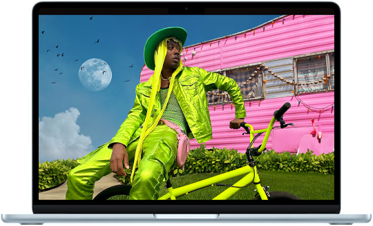 MacBook Air 13 吋，展示 Liquid Retina 顯示器