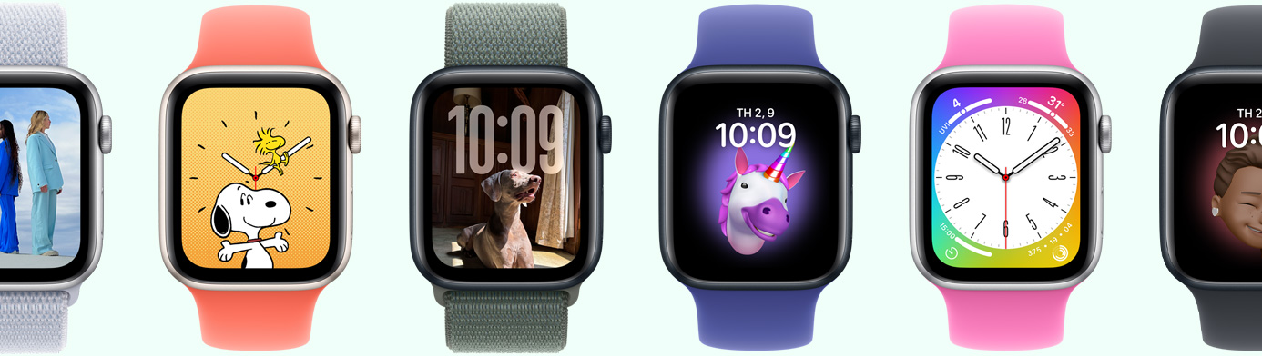 Nhi?u thi?t b? Apple Watch hi?n th? các l?a ch?n m?t ??ng h? khác nhau
