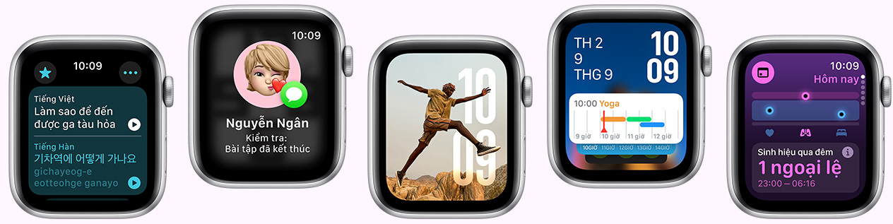 Nhi?u thi?t b? Apple Watch hi?n th? các l?a ch?n m?t ??ng h? khác nhau
