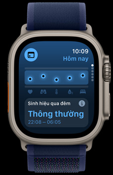 ?ng d?ng Sinh Hi?u hi?n th? các ch? s? s?c kh?e c?a ai ?ó.