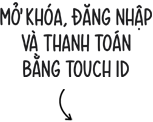 M? khóa(chǎn), ??ng nh?p và thanh toán b?ng Touch ID