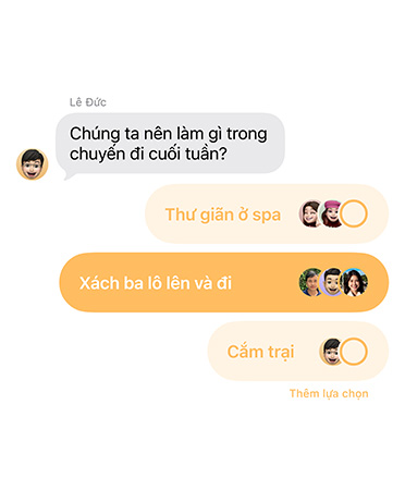 C?n c?nh tính n?ng bình ch?n m?i trong Tin Nh?n v?i nh?ng ng??i trong nhóm chat ?ang b? phi?u quy?t ??nh n?i th?c hi?n chuy?n ?i cu?i tu?n